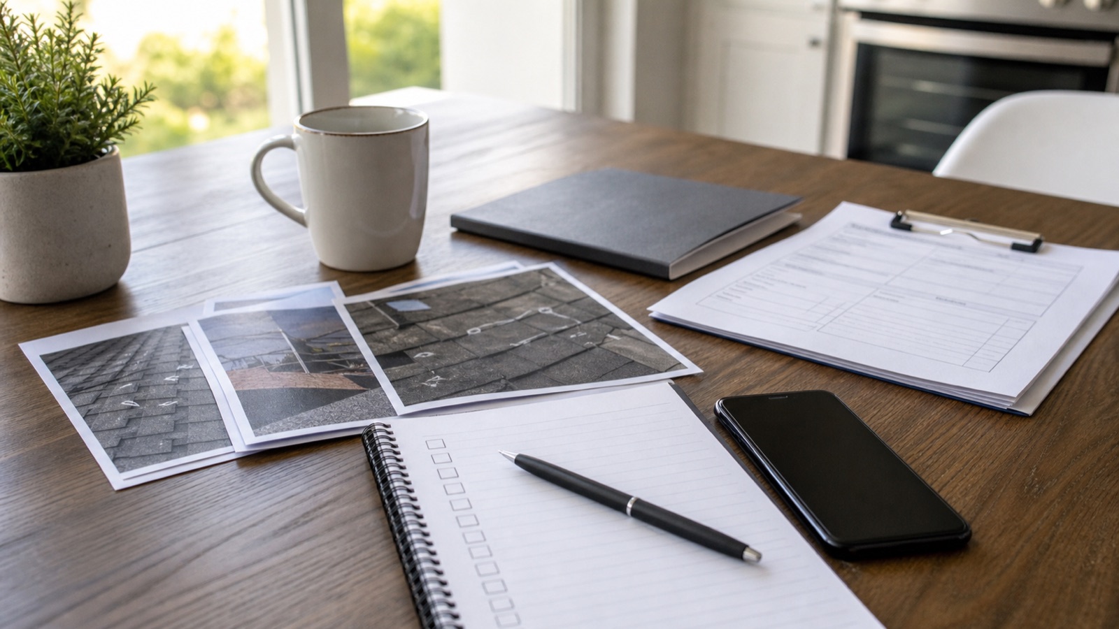 Checklist for homeowners before starting a roof insurance claim